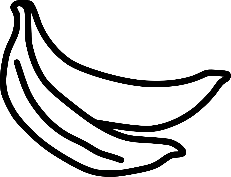 981x754 Banana Black Transparent Png Clipart Free Download