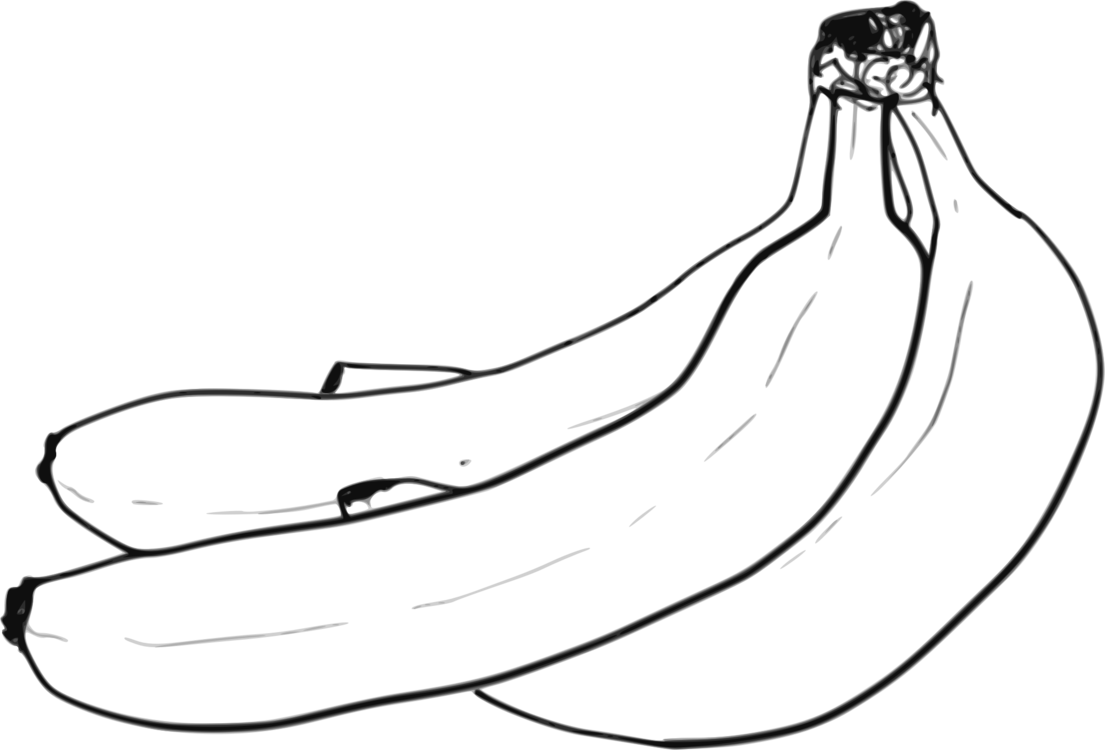 1105x750 Banana Pudding Line Art Drawing Computer Icons Cc0