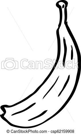 283x470 Line Drawing Cartoon Banana