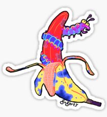 210x230 Banana Peel Drawing Stickers Redbubble