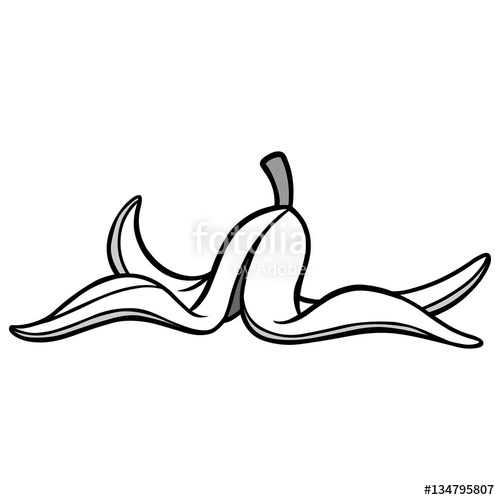 500x500 Banana Peel Illustration Stock Image And Royalty Free Vector