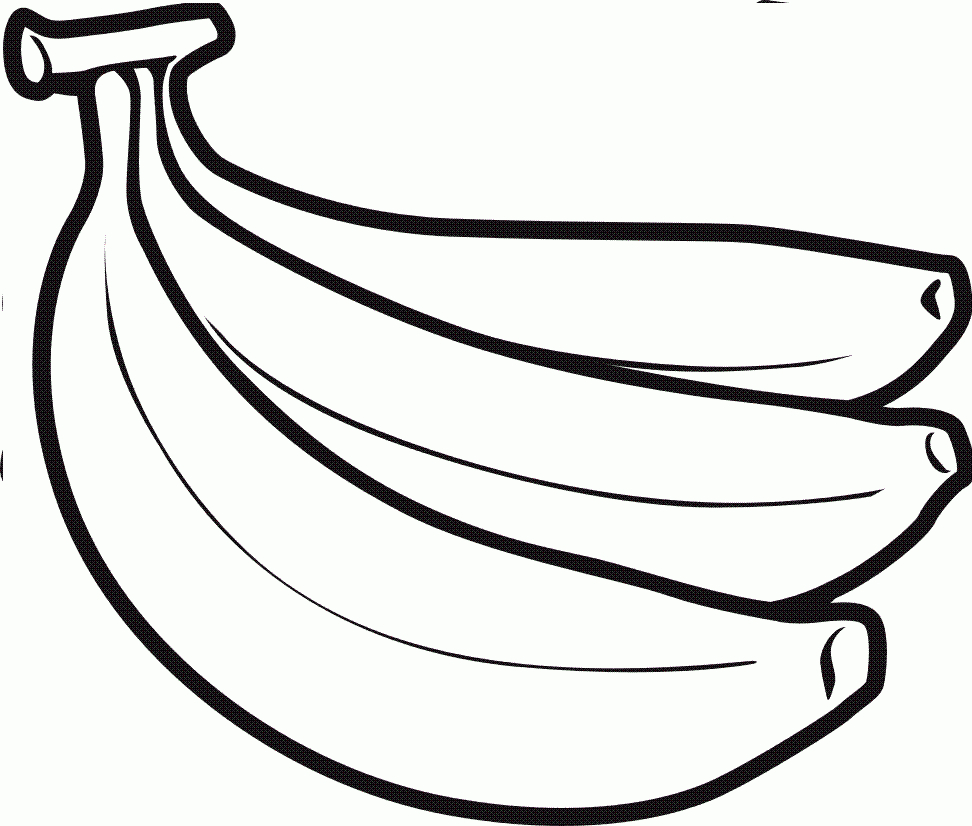 972x826 Banana Drawing Sketch For Free Download