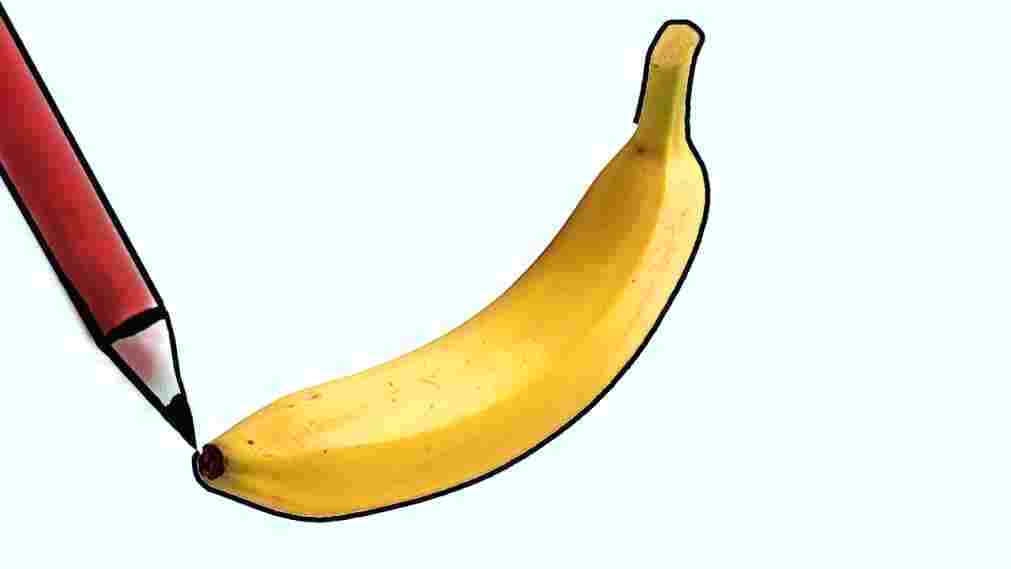 1011x569 How To Draw A Cartoon Banana How To Draw From Easy To Draw Cartoon