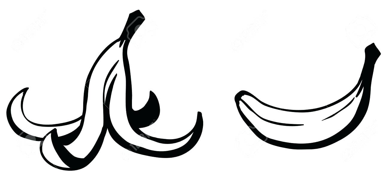 1300x596 Banana Drawing