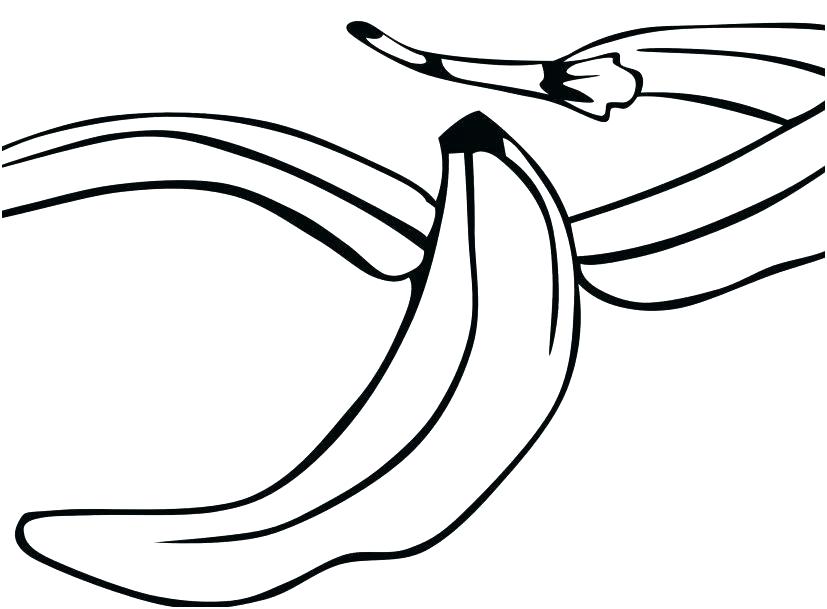 827x609 Color Pictures Of Bananas Coloring Book Free Pages Banana