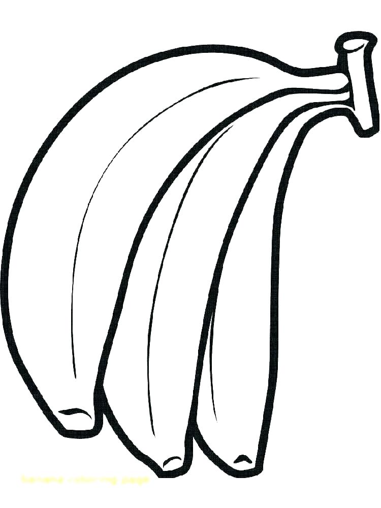 750x1000 Banana Coloring Sheet Free Na Pages