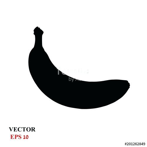 500x500 Drawing Of A Banana Simple Drawing Of A Banana Vector Illustration