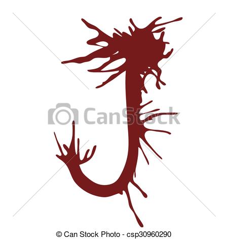 450x470 How To Draw Dripping Blood Letters