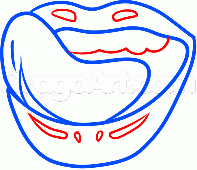 683x592 How To Draw Falling In Reverse Logo, Step