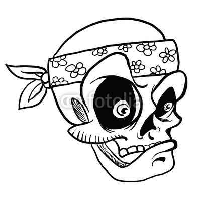 400x400 Skull Wearing Bandana Black Buy Photos Ap Images Detailview