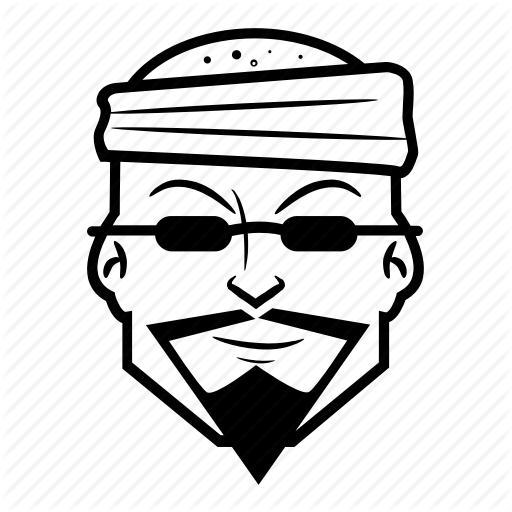 512x512 Bandana, Cartoon, Guy, Head, Mustache Icon