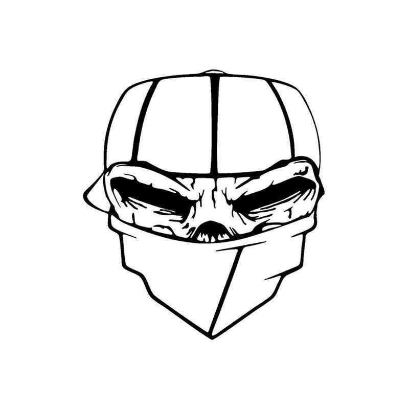 800x800 Skull Bandit Vinyl Sticker