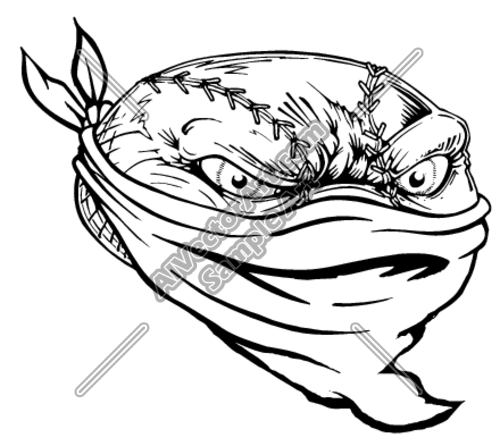 500x446 Bandit Clipart And Vectorart Sports