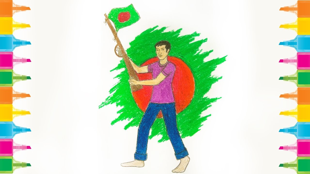1280x720 how to draw december victory day of bangladesh
