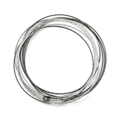 400x400 set of ten diamond cut layered slip on bangles in two tone