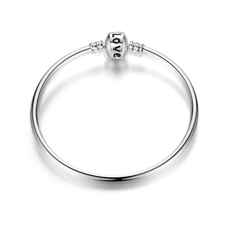 800x800 snake chain women bracelets silver ladies bangles with bead buckle