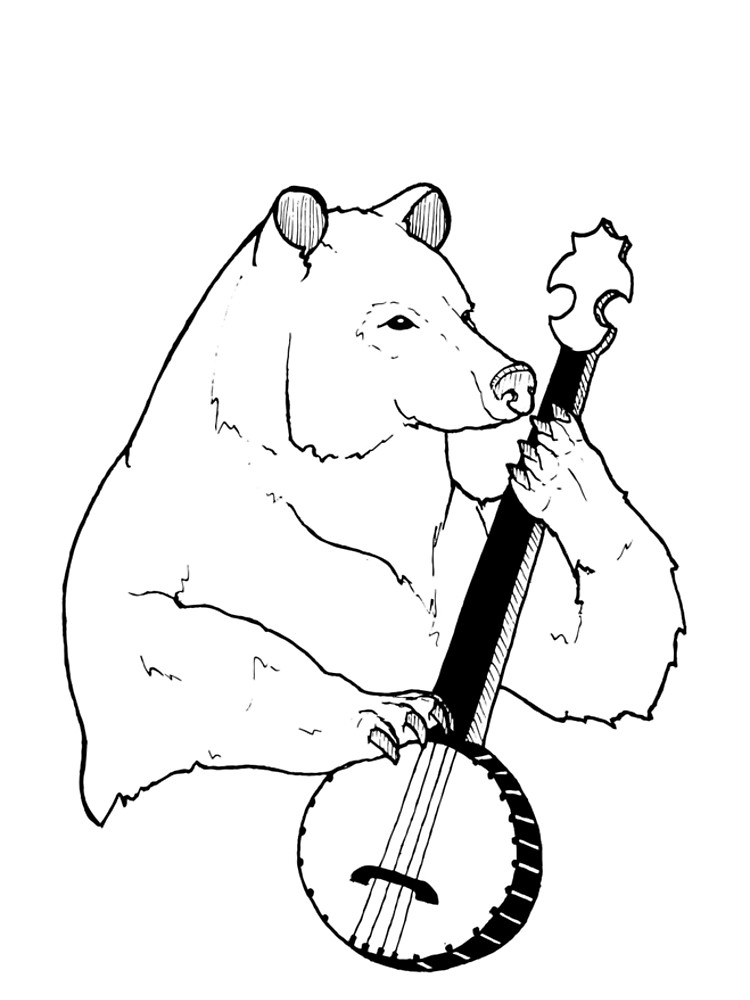 750x1000 Bear And Banjo Studio Logo Graphic T Shirt Dress