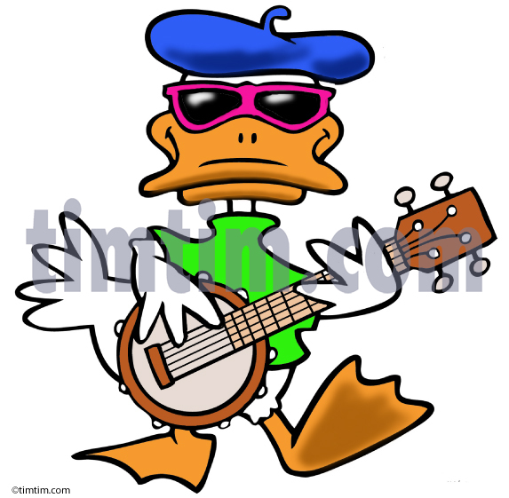 573x561 Free Drawing Of Banjo Duck From The Category Dance Music