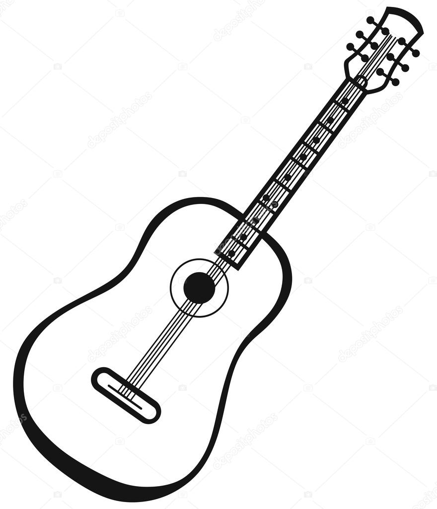 880x1023 Banjo Drawing Silhouette For Free Download