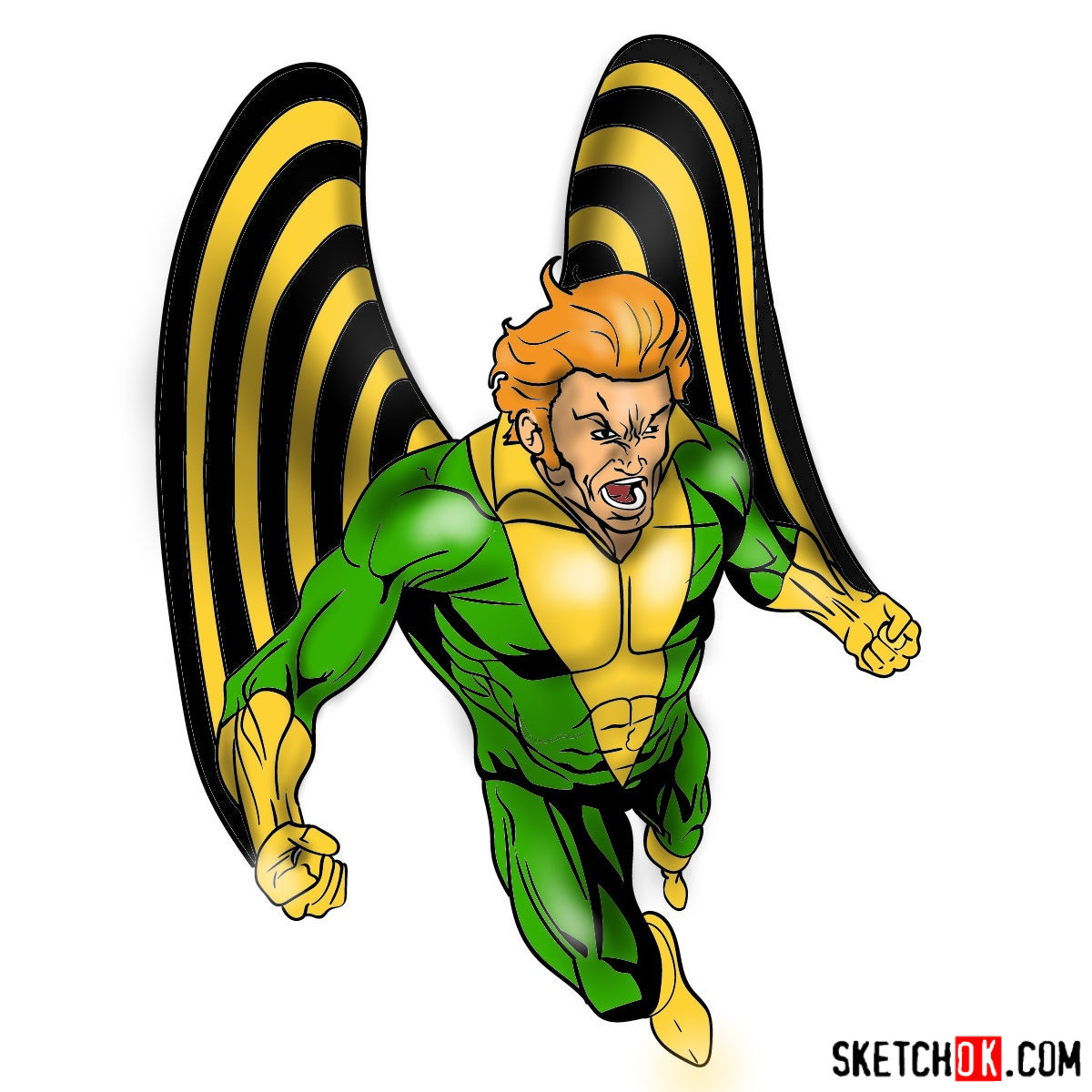 1200x1200 How To Draw Banshee Mutant From X Men