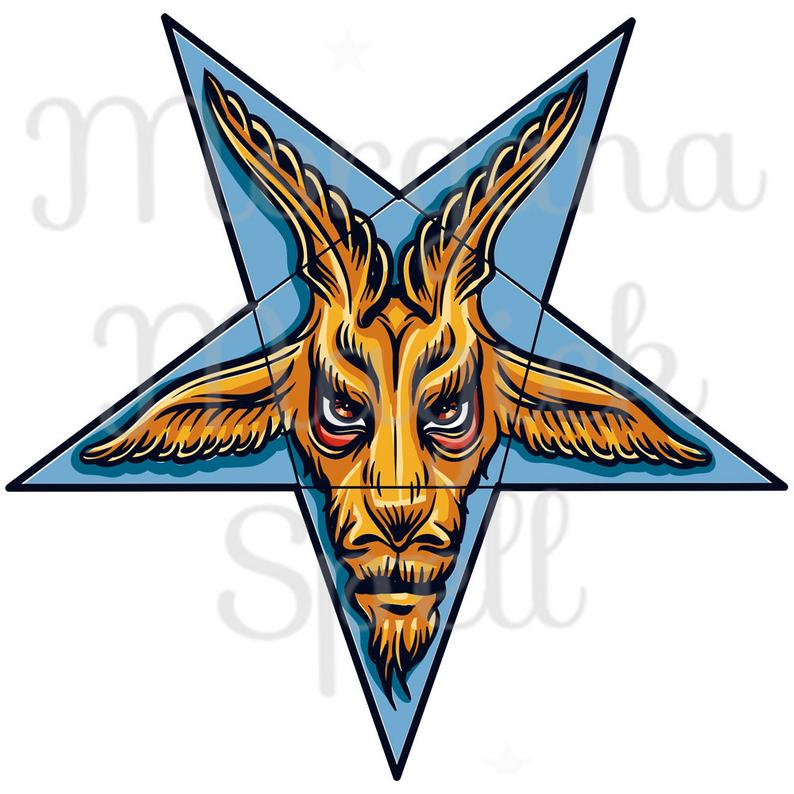 794x794 Baphomet Royalty Free Clip Art Instant Download Etsy