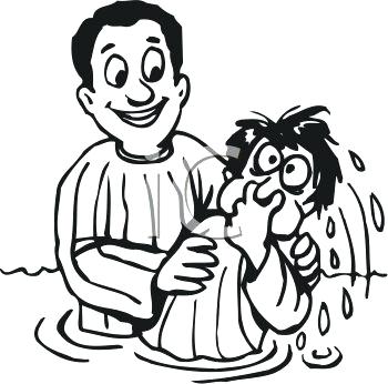 350x346 Baptism Clipart Black And White