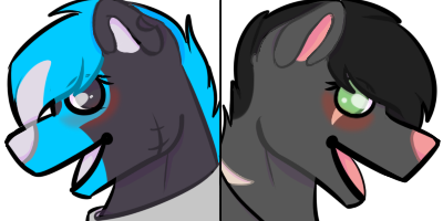 400x200 gift fursona's double couple icon with mimichan