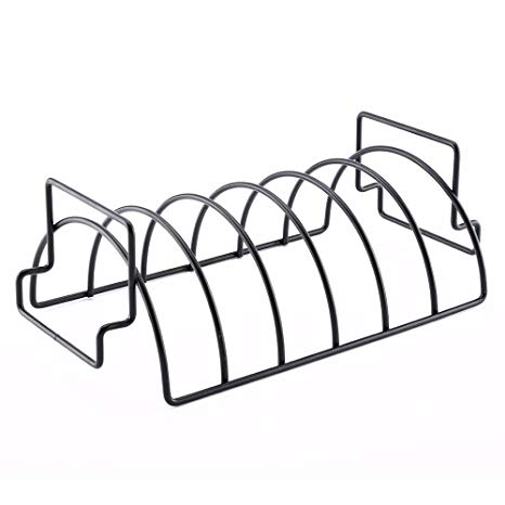 466x466 Rib Rack For Grilling, Non Stick Stainless Steel Bbq