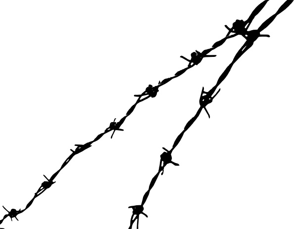 594x463 Barbed Wire Clip Art Free Vector In Open Office Drawing