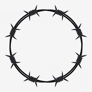 300x300 Stock Illustration Barbed Wire Vector Drawing Sohadacouri