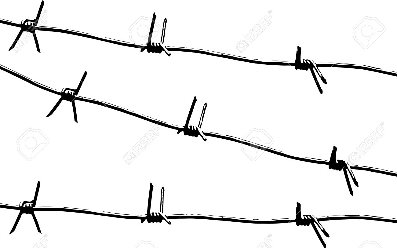 1300x812 Barbed Wire Clipart Drawing