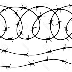300x300 Vector Silhouette Barbed Wire Lines Types Soidergi