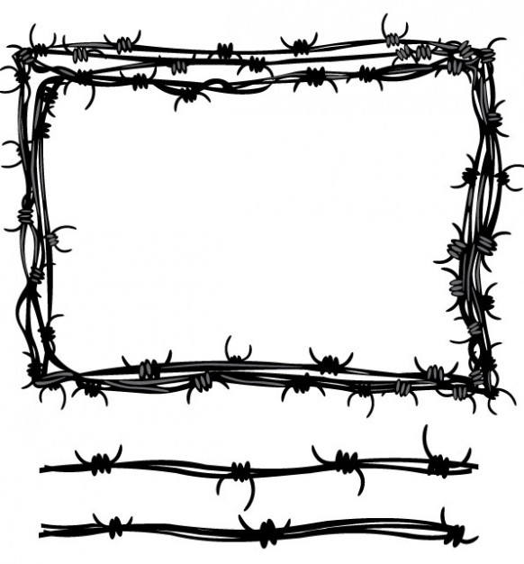 582x626 Barb Wire Clipart Drawing