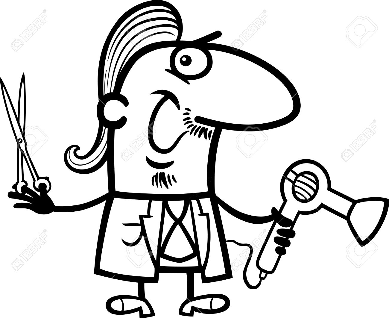 1300x1062 Barber Clipart Black And White