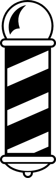 186x591 Barber Shop Pole Clip Art