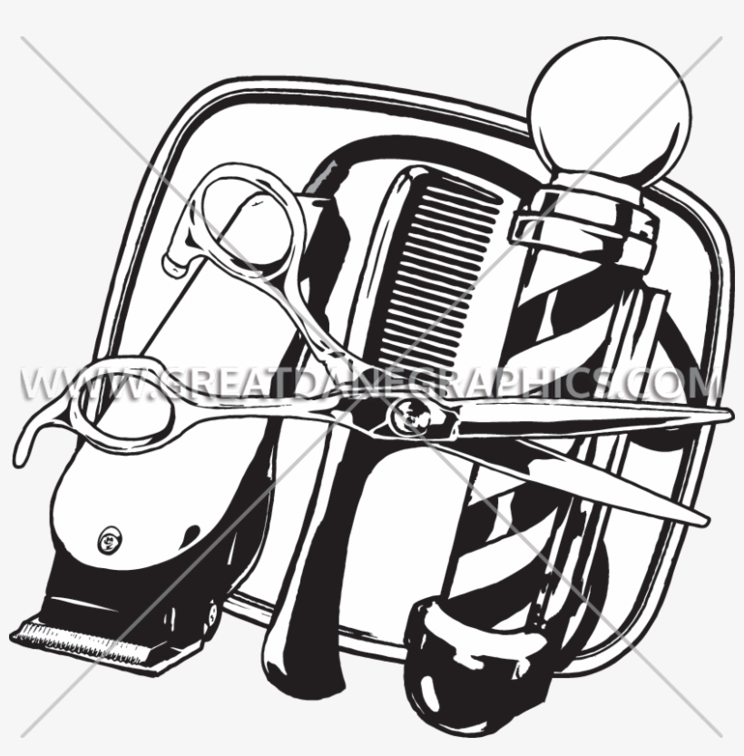 820x833 Shears Clipart Barber Shop