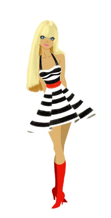 358x700 barbie art art barbie, barbie drawing, fashion illustration