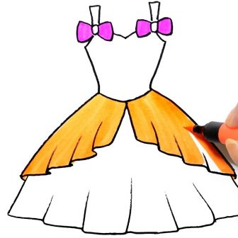 336x336 Barbie Drawing Black And White Princess Easy Clipart Coloring