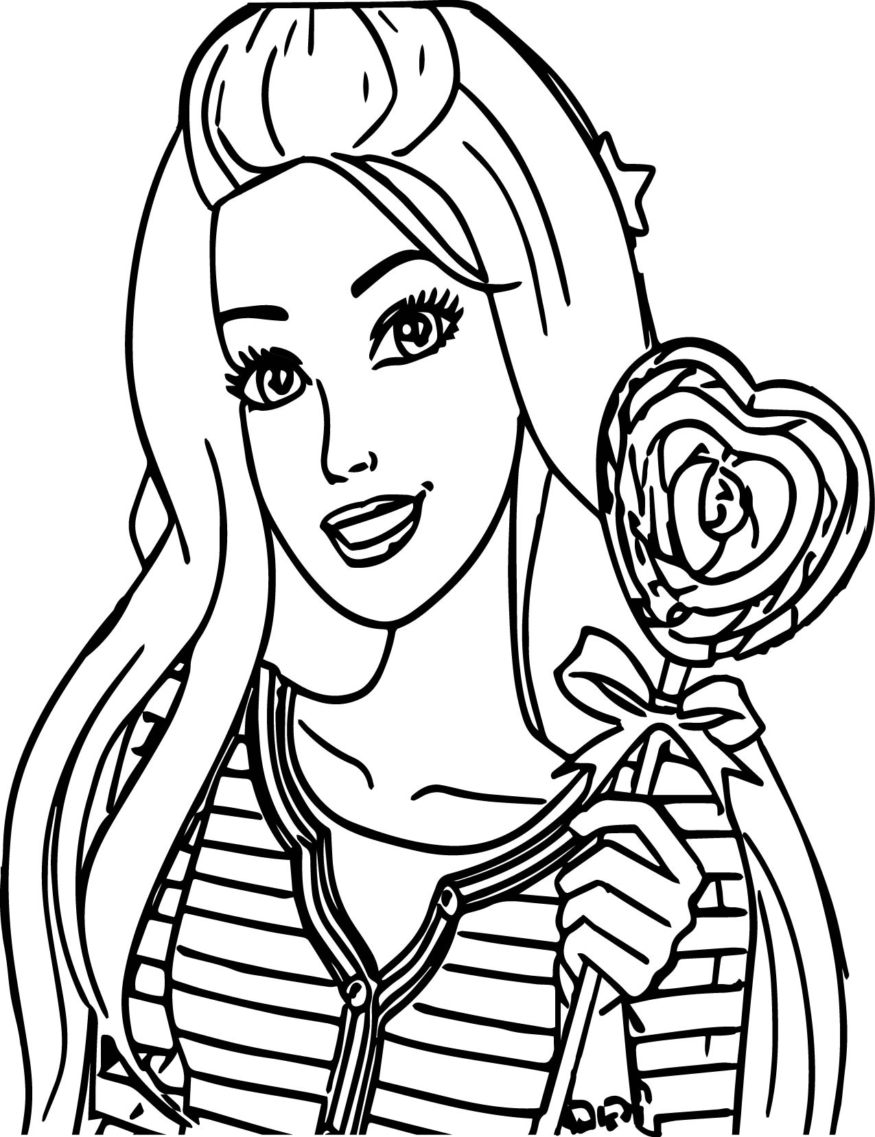 Barbie Face Drawing   Free download on ClipArtMag