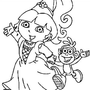 300x300 New Barbie Head Coloring Pages