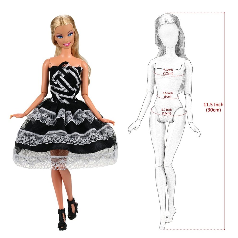 990x990 Miunana Pcs Fashion Clothes Outfits Dresses For Barbie Doll