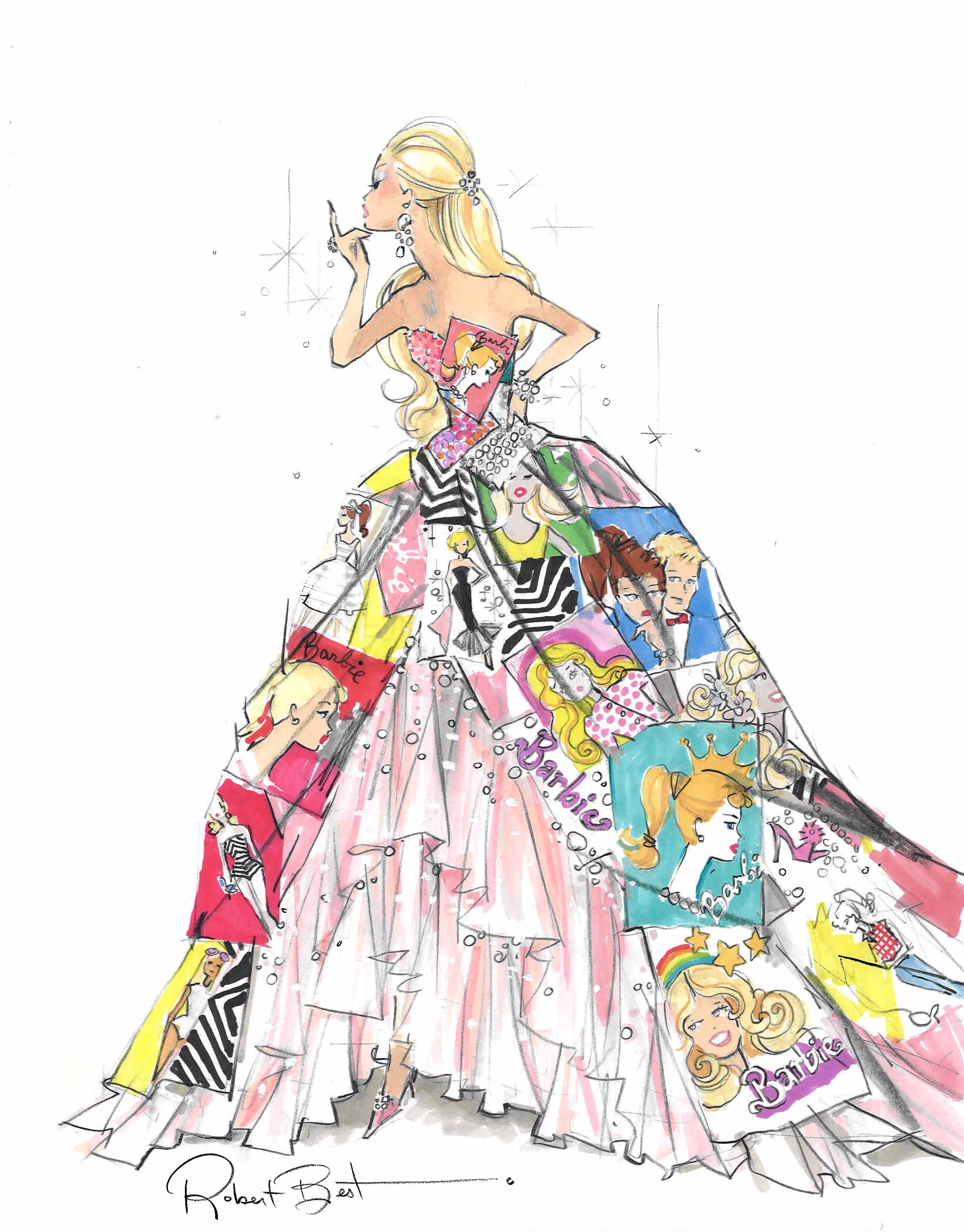 3284x4199 Robert Best, Barbie Fashion Illustration Fashion Illustrations