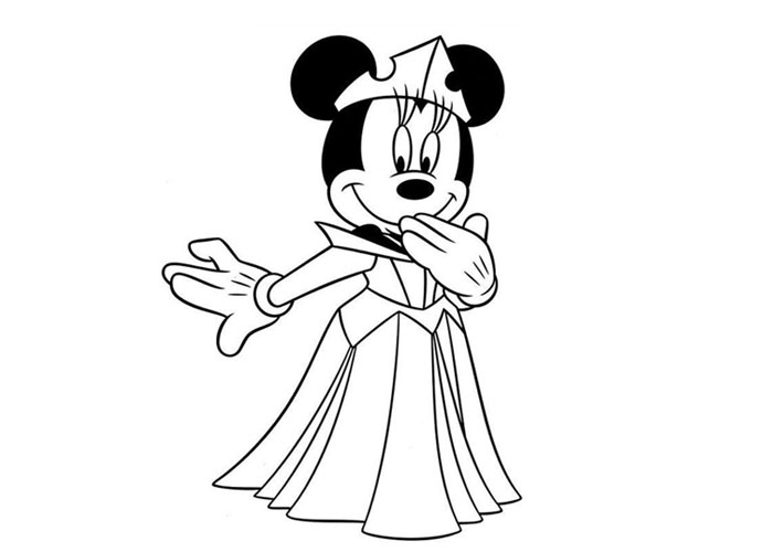 700x500 Minnie Mouse Coloring