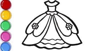 320x180 Skachat Draw A Princess Dress And Learn Colors Coloring Pages