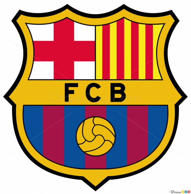 665x674 How To Draw Barcelona, Football Logos