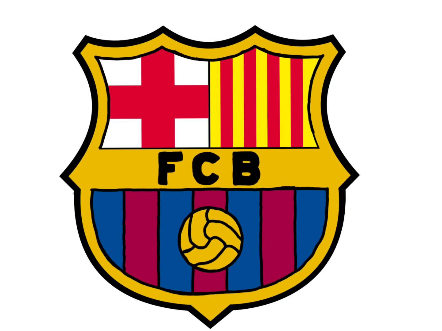 1440x1080 How To Draw Barcelona Logos