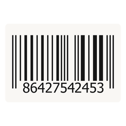 256x256 Barcode Sticker Design