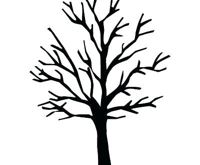 400x329 Tree Outline Clip Art