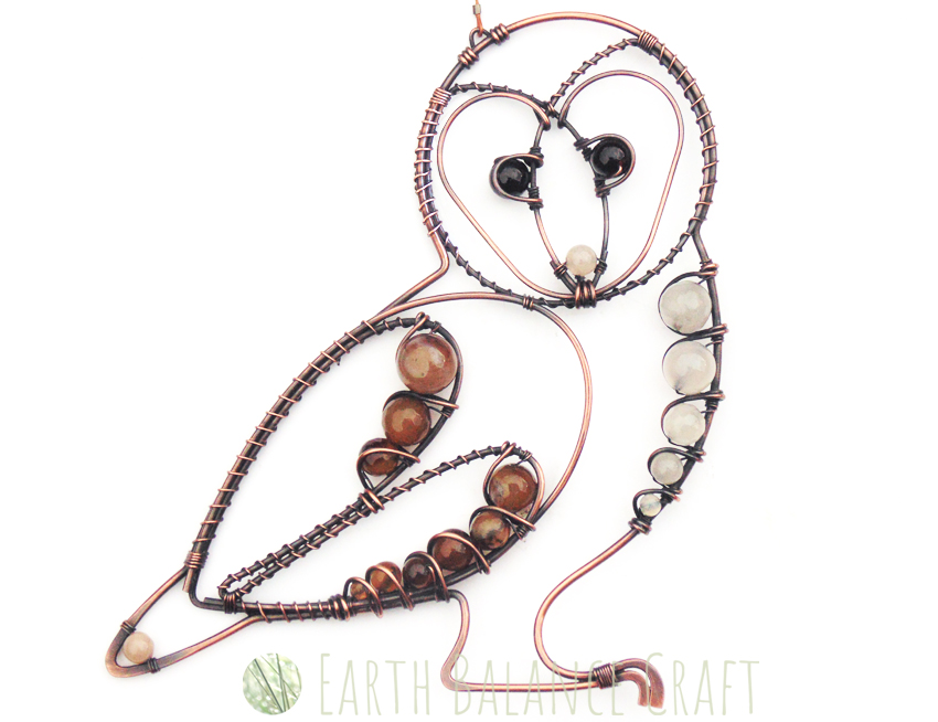 850x654 Barn Owl Suncatcher