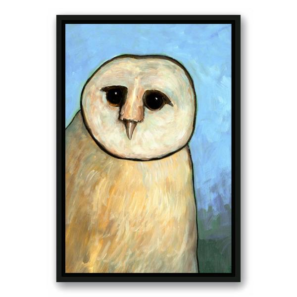 600x600 Designs Direct In X In ''painted Barn Owl'' Printed Framed